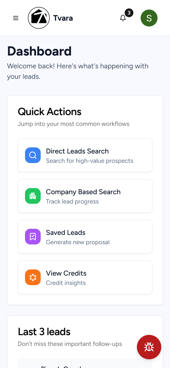 Business analytics dashboard